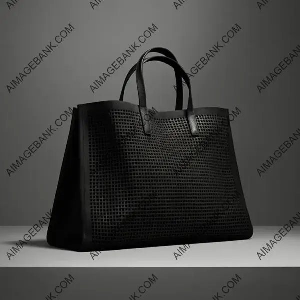 Stylish and Practical: Metal-Free Black Handbag