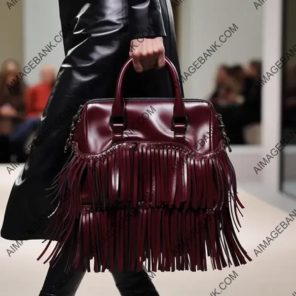 Discover Elegance in the Details with a Handbag Adorned with Thin Black Fringes