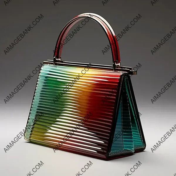 Handbag inspired by Cruz Diez: Kinetic beauty