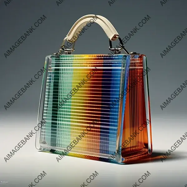 Handbag with Cruz Diez flair: Modern elegance