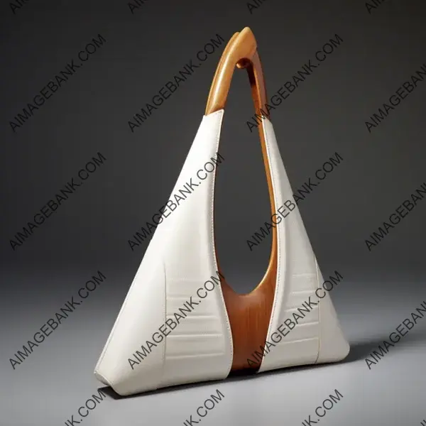 Straps and elegance: Long white handbag