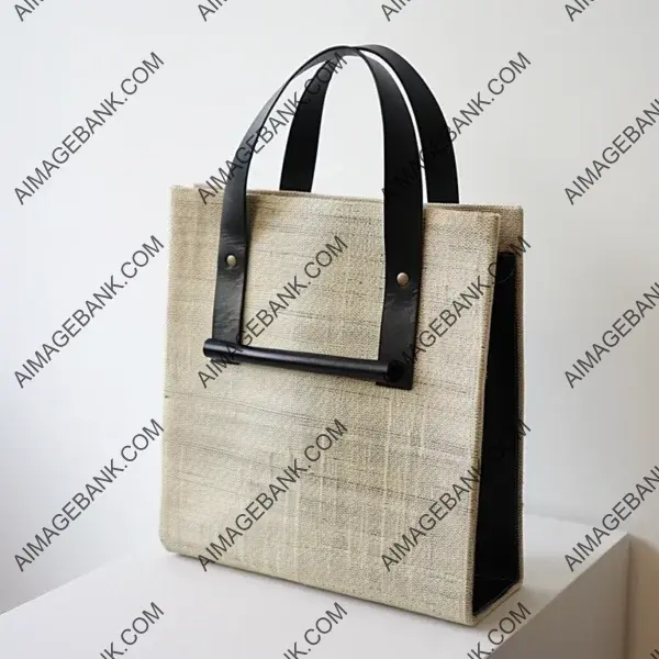 Innovative gray sisal bag by Marcel Breuer