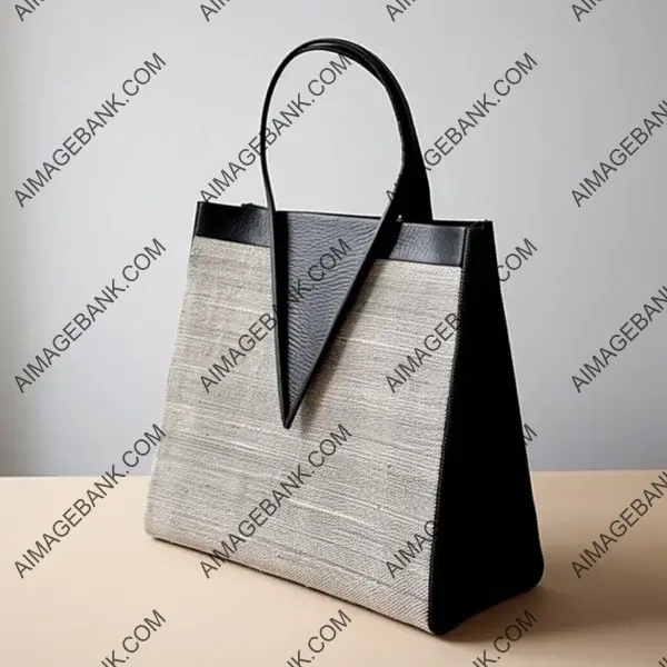 Stylish gray sisal bag by Marcel Breuer