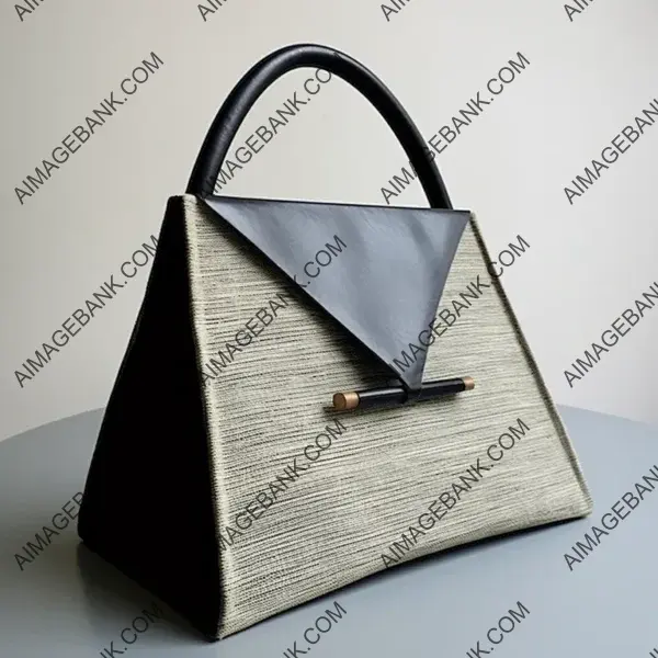 Contemporary gray sisal bag by Marcel Breuer