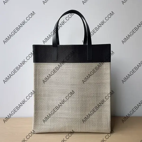 Elegant gray sisal bag by Marcel Breuer