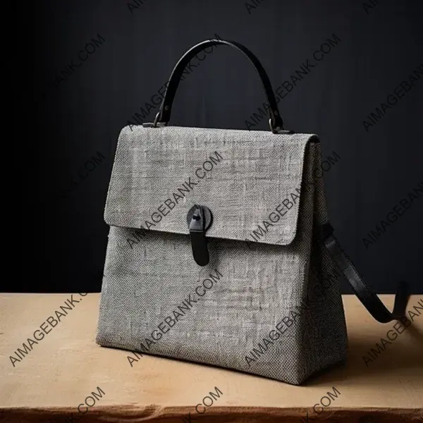 Minimalist Gray Sisal Handbag by Jeannert