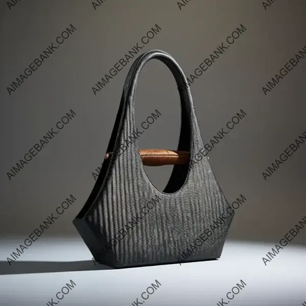 Minimalist Grey Suede Bag by Carl Andre