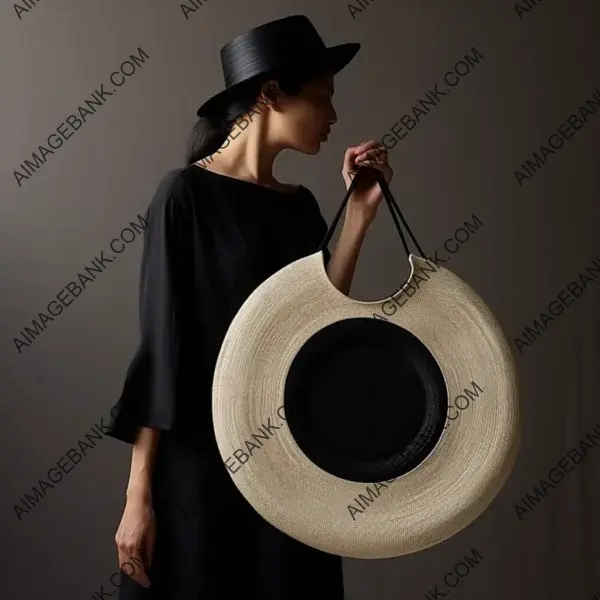 Oversized Sisal Bag with Perfect Circular Design