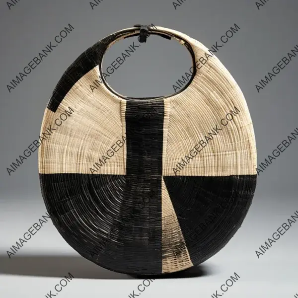 Unique Oversized Sisal Bag with Perfect Circular Shape