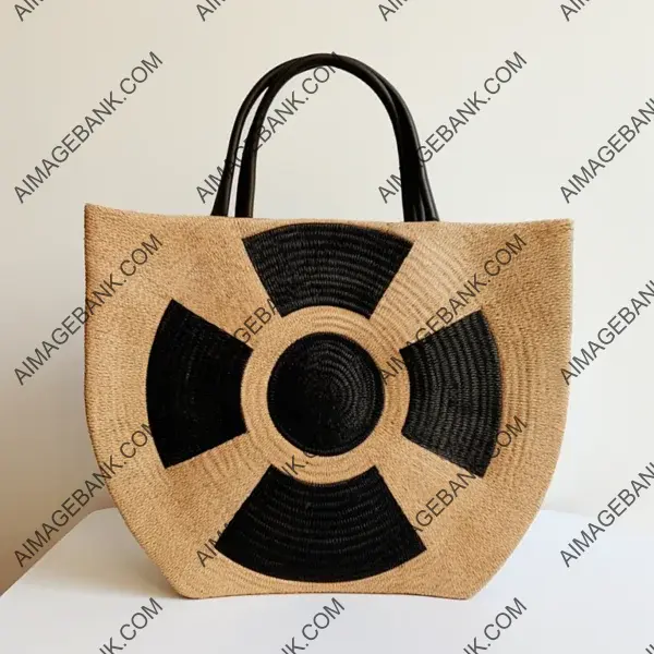 Perfectly Circular Oversized Sisal Bag for Fashion Enthusiasts