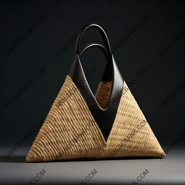 Eye-Catching Sisal Bag with a Simple Yet Striking Trapezoidal Design