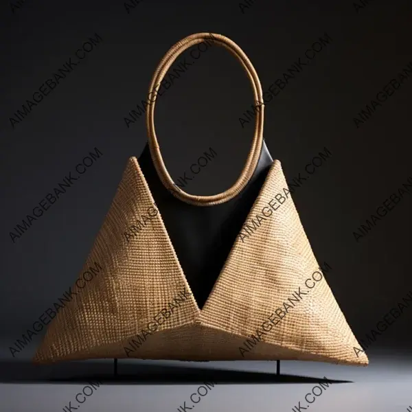 Sisal Bag with a Unique Trapezoidal Design That Catches the Eye