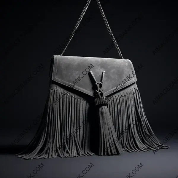 A Classic Icon: The Grey Suede Fringes Bag by Yv