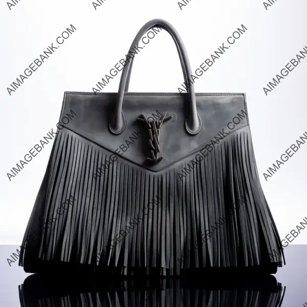 Yv&#8217;s Fringes Bag: A Timeless Classic in Grey Suede