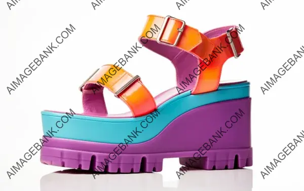 Bold and Stylish: Vibrant Chunky Platform Sandals