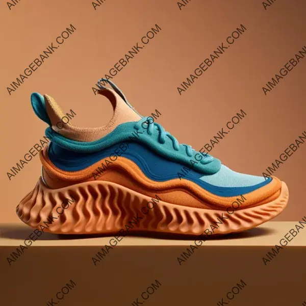 Step into the Future: Blue-Toned Imaginary Sneakers