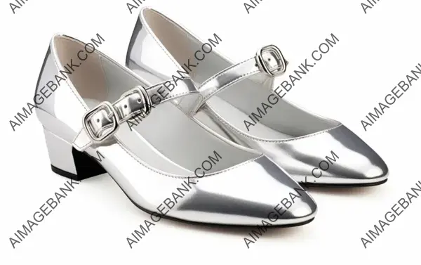 Classic Style Meets Modern Chic: Mary Jane Flats with Metallic Buckles