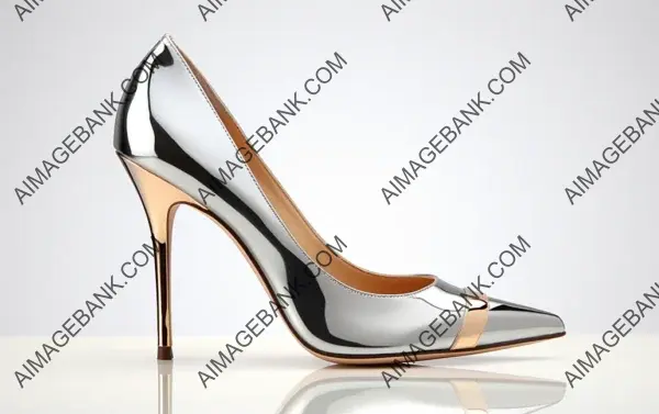 Elegant Pointed-Toe Stiletto Heels in Metallic Finery