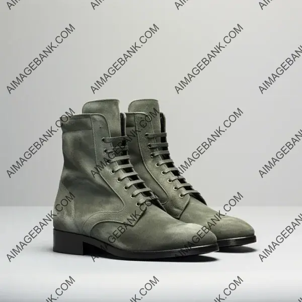 Saint Laurent Grayish Greenish Shoes: A Touch of Luxury