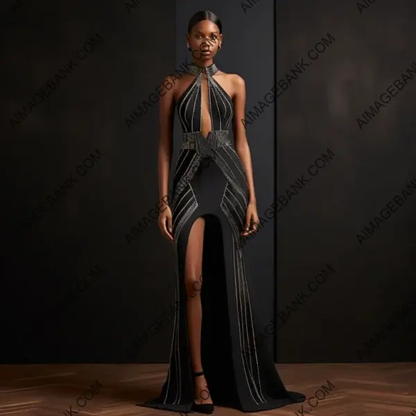 Elegant Evening Dress: Spring Pinnacle Design