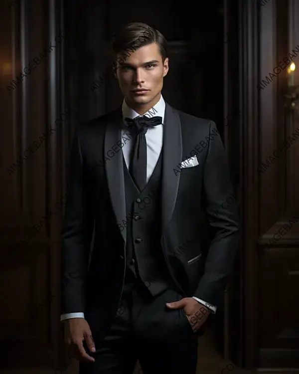 Daniel&#8217;s Black Tuxedo Suit: Classic Elegance