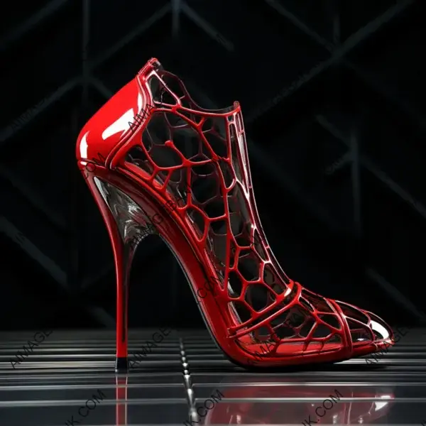 Futuristic 16-Inch High Heel Shoes: Stylish Heeled Pair