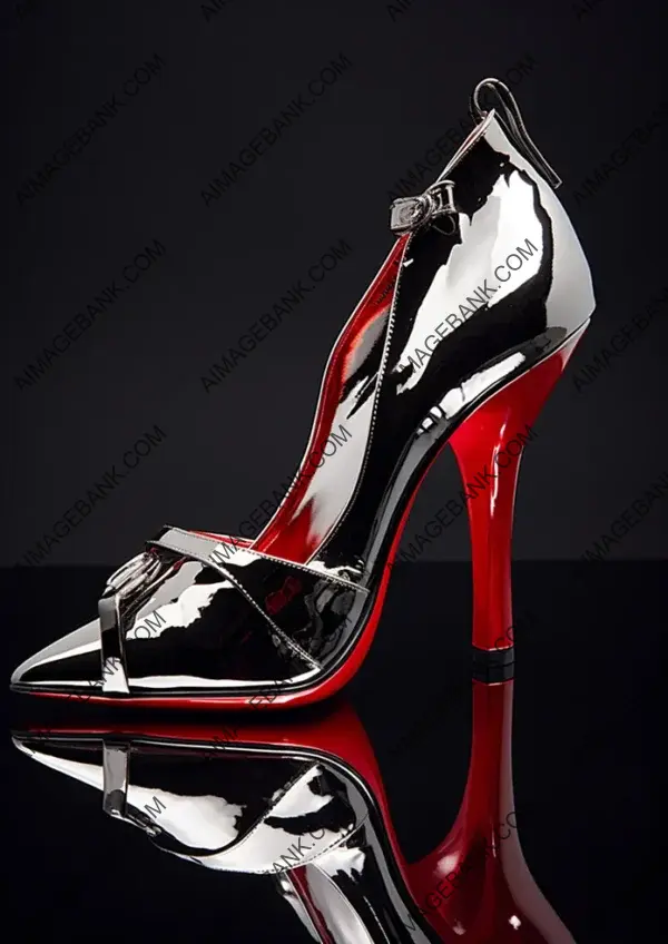 Stylish Heeled Shoes: Glossy Product Photo of Balenciaga High Heels