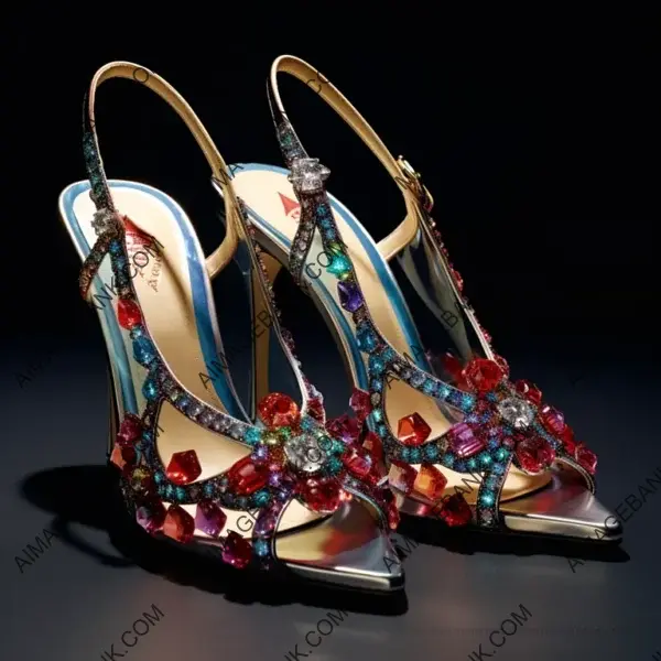 Jeweled Slingback Heels by Rene Caovilla in the Spotlight