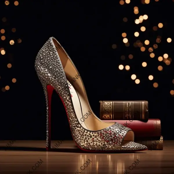 Stylish Red-Soled Stiletto Heeled Shoes by Christian Louboutin