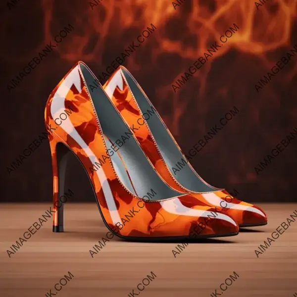 Trendy Leopard Print Modern High Heels in a Hyper-Realistic Style