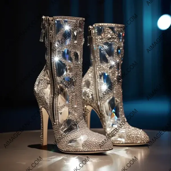 Stylish Jimmy Choo Ankle Boots with Crystal Embellishments