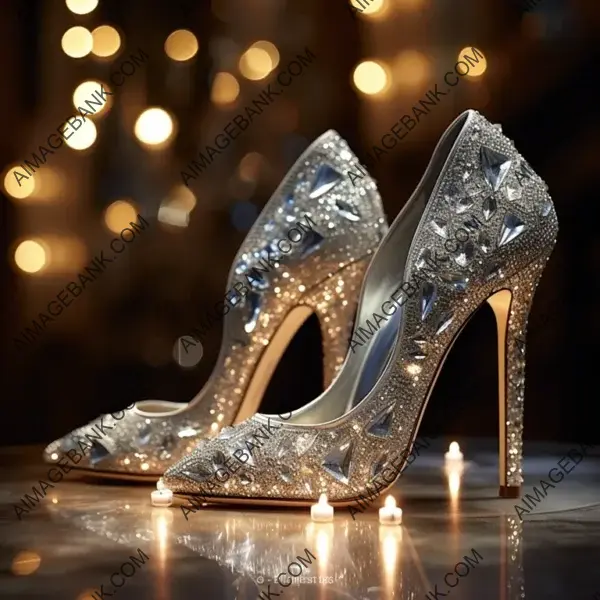 Jimmy Choo&#8217;s Luxurious Crystal-Embellished Stilettos in a Captivating Photograph