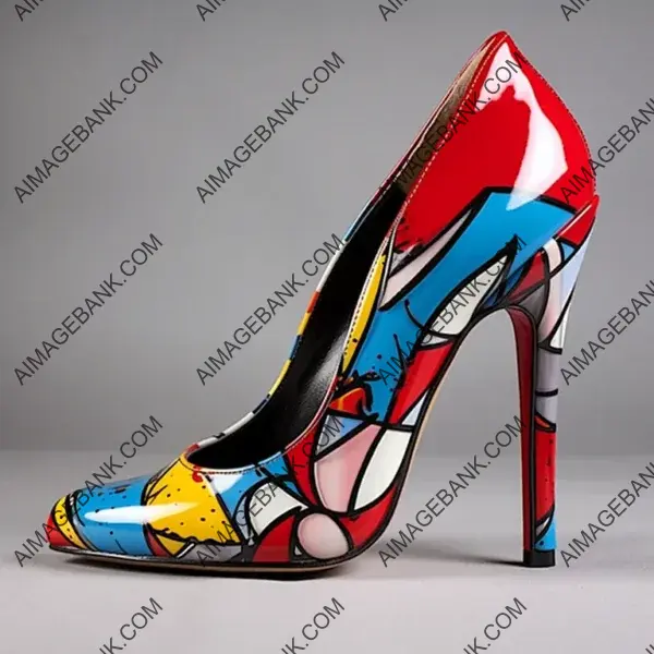 Pop Art Meets Futuristic Design in 13-Inch Classy Red Bottom Heels