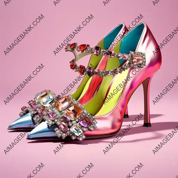 Roger Vivier&#8217;s Iconic Satin Pumps with Crystal Embellishments