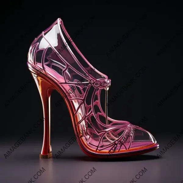 Contemporary Elegance: Artificial Material High-Heeled Shoe