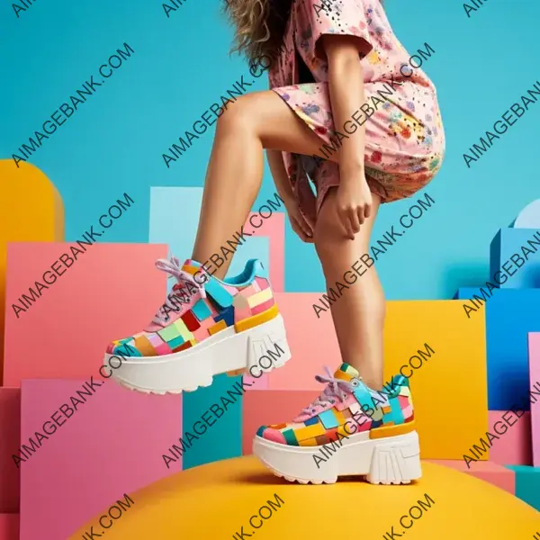 Step Up Your Style with Artistic Platform Sneakers