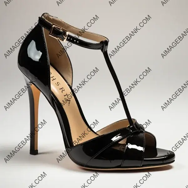 Chic Black Ankle Strap Heels for Women