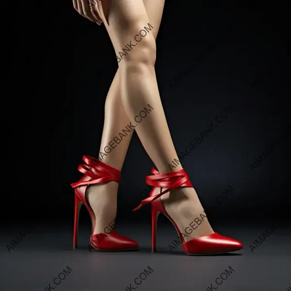 Stylish Heels on a Hyper-Realistic Dummy