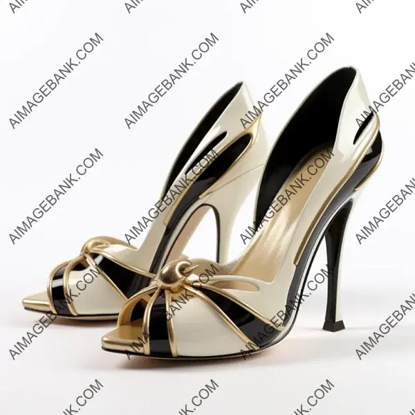 Elegant 3D Stylish Heel Shoe in Cream Color