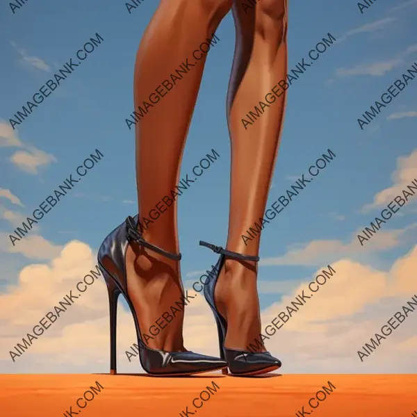 Melanate Heels in an Animated Image