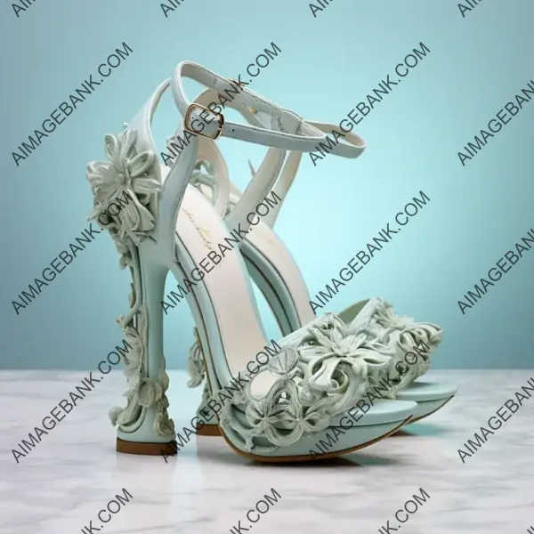 Luxury Magazine Advertisement Featuring High Fashion Heels