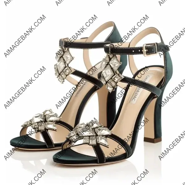 Black Suede High Heeled Sandal by Jimmy Oatley with Elegance