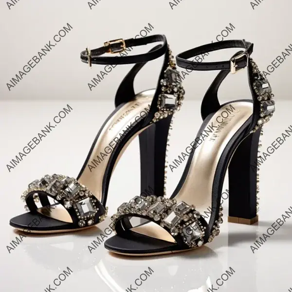 Elegant Jimmy Oatley Black Suede High Heeled Sandal