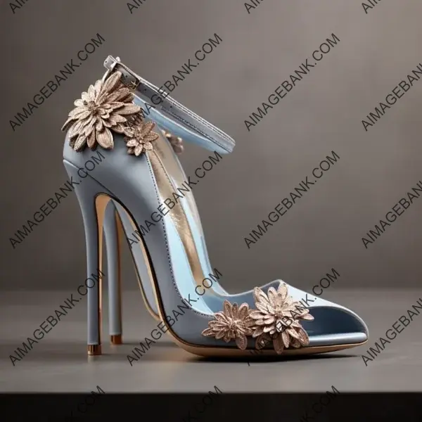 Luxury Rose Dust Leather High Heel Slippers