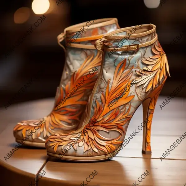 Stylish Phoenix-Inspired Heels with Earthy Tones