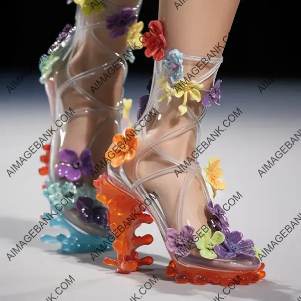 Stylish Women&#8217;s Sandal with Unique Rattan Heel