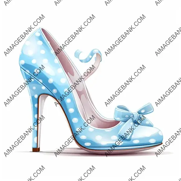 High Heels with Polka Dot Pattern &#8211; Vector