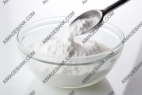 Pile of Baking Soda on a Clean White Background