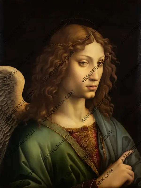 Archangel Gabriel in Leonardo da Vinci&#8217;s Brushstrokes