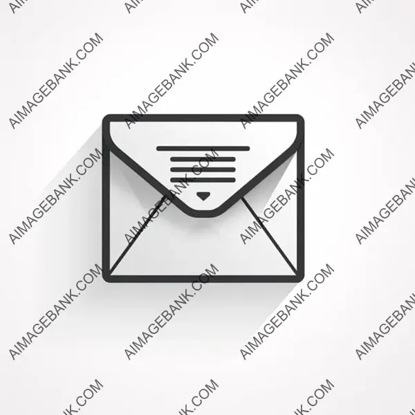 Minimalistic Line Art Icon for Newsletter